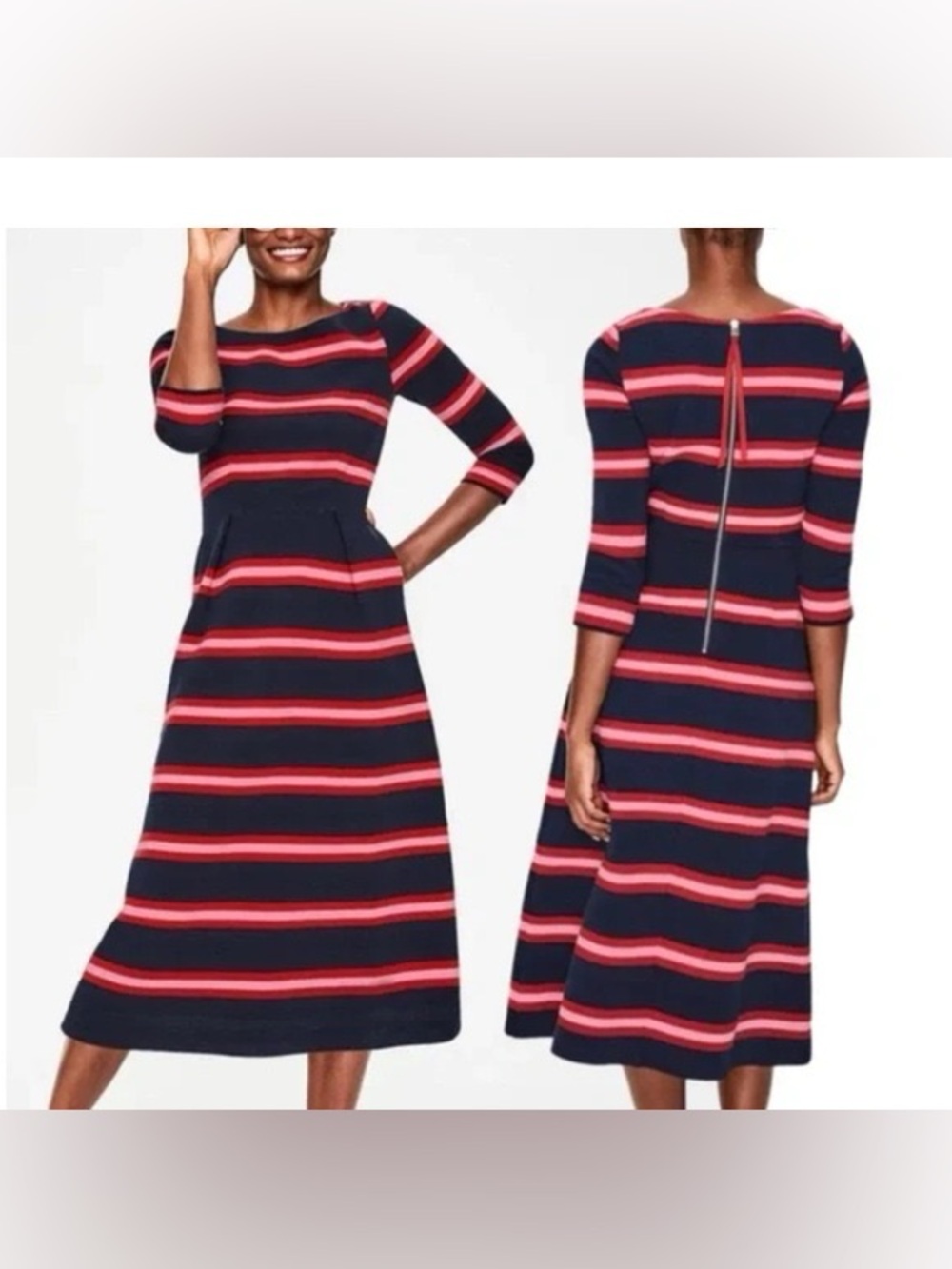 Boden Alma Ottoman Midi Dress